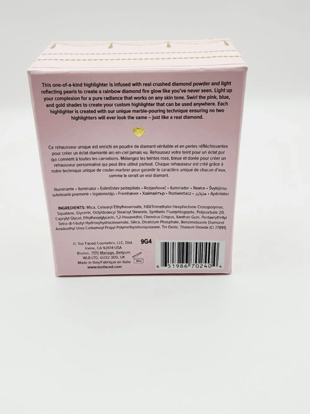 Too Faced Diamond Light Multi-Use Highlighter Diamond Fire Full Size